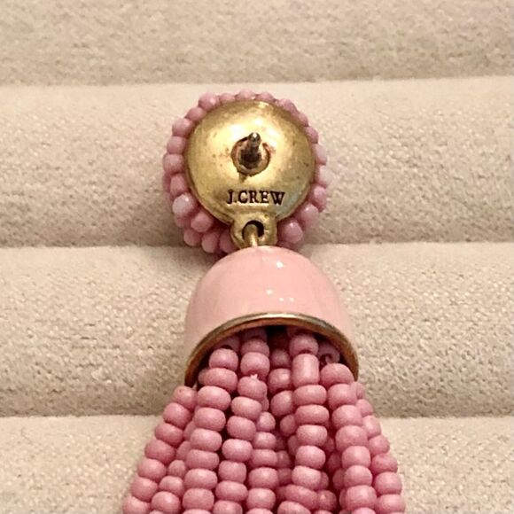 J.Crew | Seed Bead Tassel Earrings | 3” Length - Picture 3 of 3